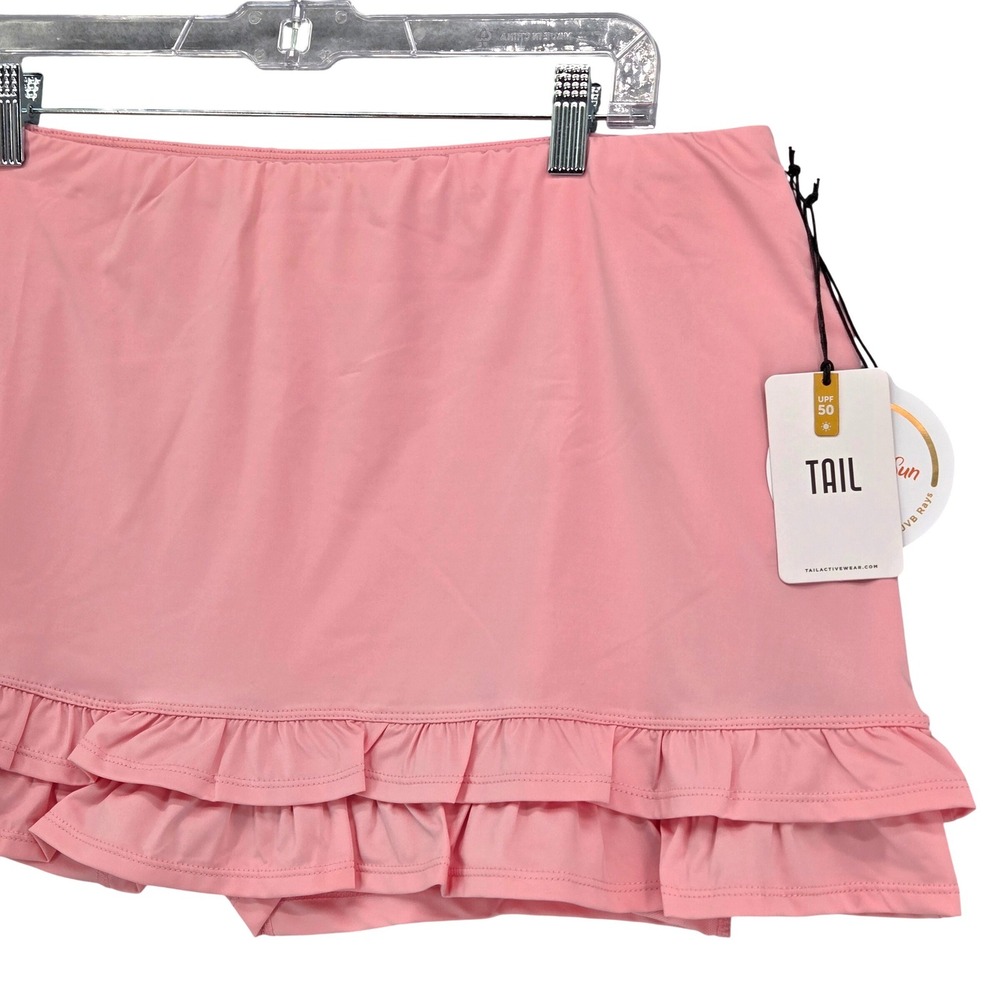 TAIL NEW XL Jinx Tennis Skort Double Ruffle‎ Hem Icing Pink Pickleball Golf